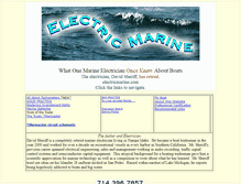 Tablet Screenshot of electricmarine.com